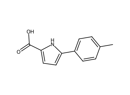 5-p-Tolyl-1H-pyrrole-2-carboxylic acid molecular structure