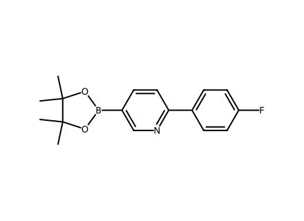 6-(4-Fluorophenyl)pyridine-3-boronic acid pinacol ester molecular structure