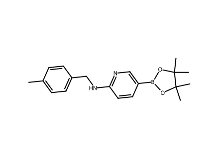 6-(4-Methylbenzylamino)pyridine-3-boronic acid pinacol ester molecular structure