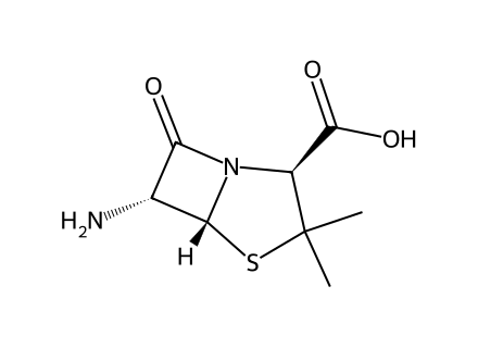 6-APA (6-Aminopenicillanic Acid) molecular structure