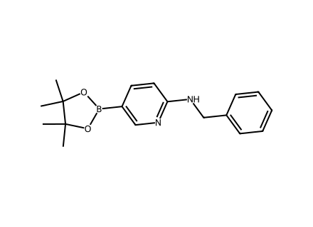 6-(Benzylamino)pyridine-3-boronic acid pinacol ester molecular structure