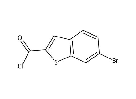 6-Bromo-1-benzothiophene-2-carbonyl chloride molecular structure