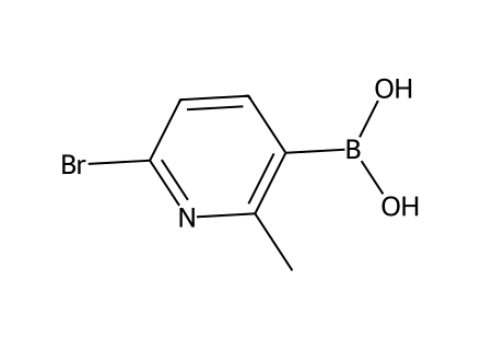 6-Bromo-2-methylpyridine-3-boronic acid molecular structure