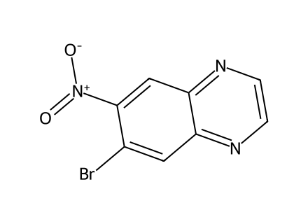 6-Bromo-7-nitroquinoxaline molecular structure