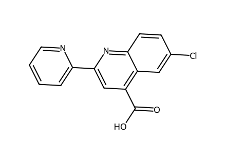 6-Chloro-2-pyridin-2-ylquinoline-4-carboxylic acid molecular structure
