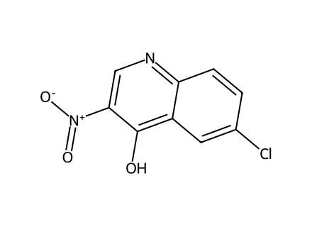 6-Chloro-3-Nitroquinolin-4-Ol molecular structure