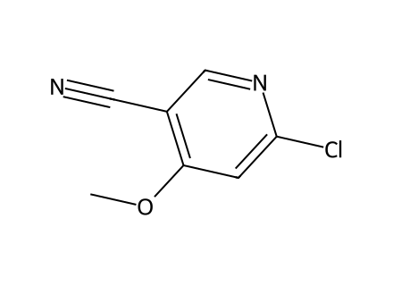 6-Chloro-4-methoxypyridine-3-carbonitrile molecular structure