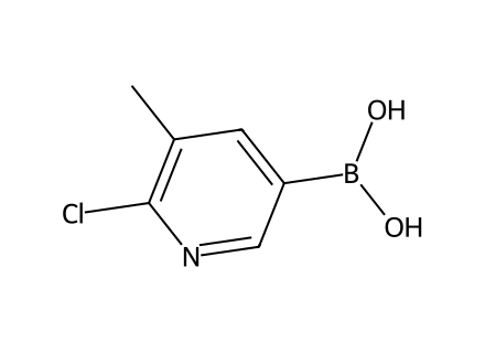 6-Chloro-5-methylpyridine-3-boronic acid molecular structure