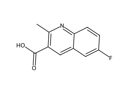 6-Fluoro-2-methyl-quinoline-3-carboxylic acid molecular structure