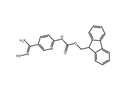 6-(Fmoc-Amino)Pyridine-3-Amidoxime molecular structure
