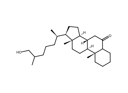 6-Ketocholestanol molecular structure