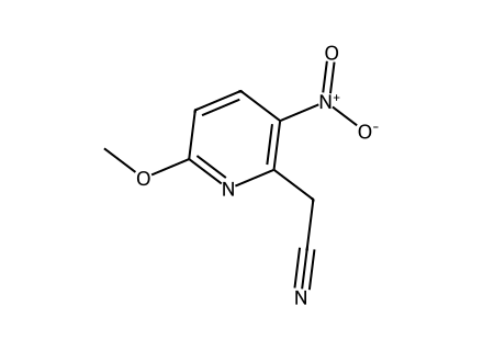 6-Methoxy-3-Nitropyridine-2-Acetonitrile molecular structure