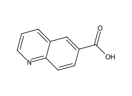 6-Quinolinecarboxylic acid molecular structure