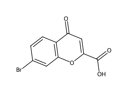 7-Bromochromone-2-Carboxylic Acid molecular structure