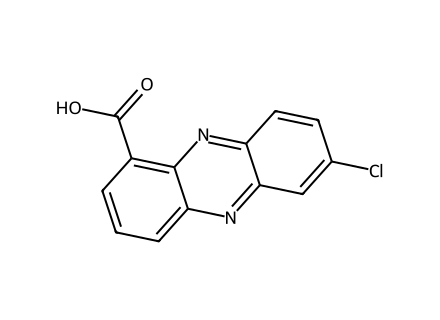 7-chlorophenazine-1-carboxylic molecular structure