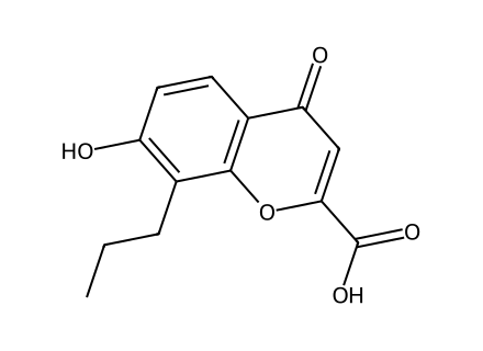 7-Hydroxy-4-oxo-8-propyl-4H-chromene-2-carboxylic acid molecular structure