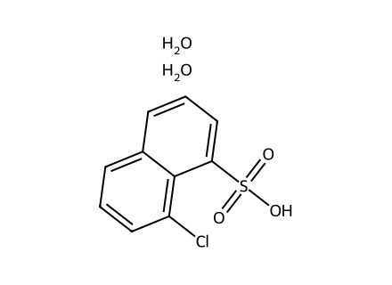 8-Chloronaphthalene-1-sulfonic acid dihydrate molecular structure