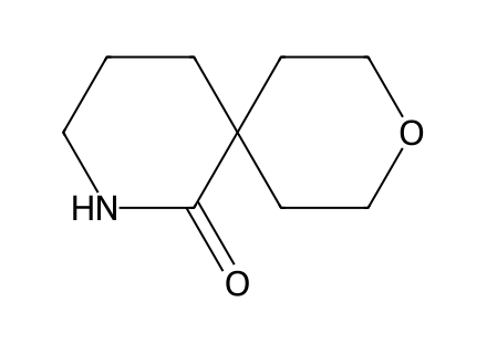 9-Oxa-2-azaspiro[5.5]undecan-1-one molecular structure