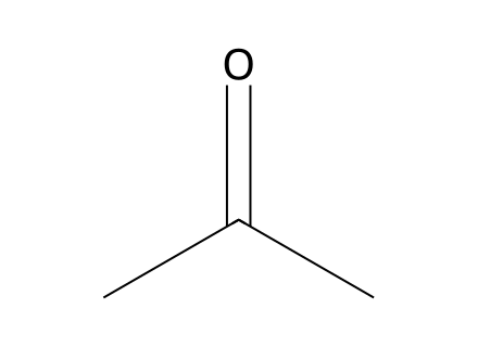 Acetone molecular structure