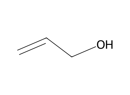Allyl alcohol molecular structure