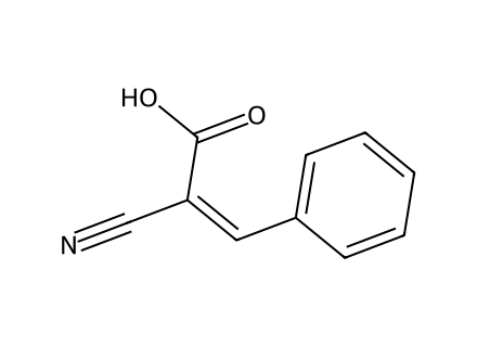 alpha-Cyanocinnamic Acid molecular structure