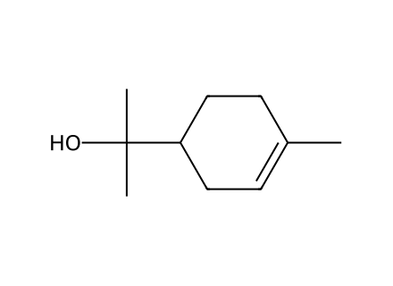 alpha-Terpineol, Natural molecular structure