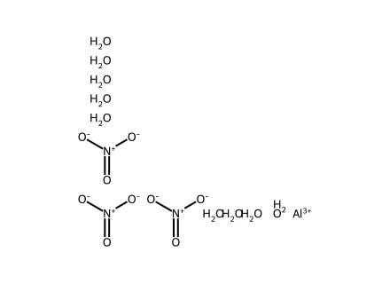 Aluminium Nitrate Nonahydrate molecular structure