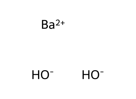 Barium hydroxide, ACS, 98+% molecular structure