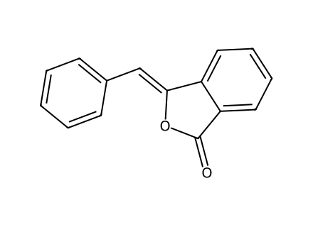 Benzalphthalide molecular structure