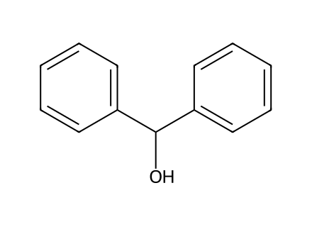 Benzhydrol molecular structure