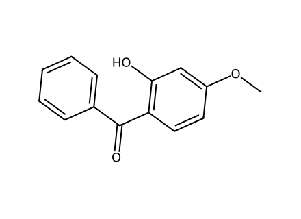 Benzophenone-3 (Oxybenzone) molecular structure