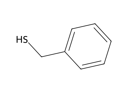 benzyl-mercaptan molecular structure