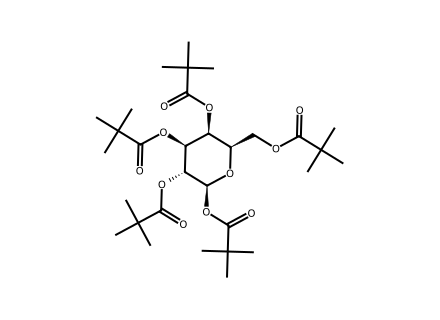 beta-D-Galactose Pentapivalate molecular structure