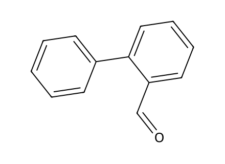 biphenyl-2-carboxaldehyde molecular structure