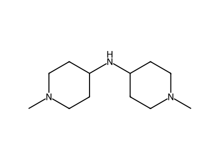 Bis(1-methylpiperidin-4-yl)amine molecular structure