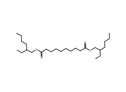 bis-2-ethylhexyl-sebacate molecular structure
