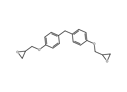 bis-4-glycidyloxyphenyl-methane molecular structure