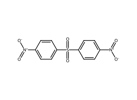 Bis(4-nitrophenyl) sulfone molecular structure