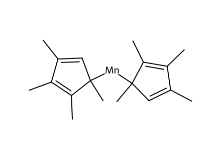 bis-tetramethylcyclopentadienyl-manganese-ii-98 molecular structure