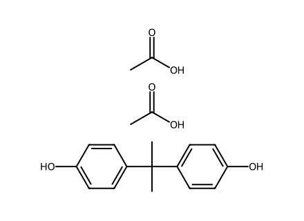 Bisphenol A Diacetate molecular structure