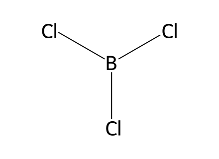 Boron Trichloride structural formula