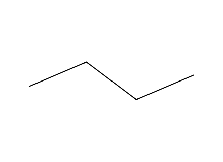 Butane molecular structure