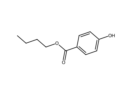 Butylparaben molecular structure