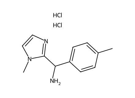 c-1-methyl-1h-imidazol-2-yl-c-p-tolyl-methylamine-dihydrochloride molecular structure