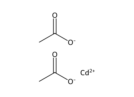 Cadmium acetate molecular structure