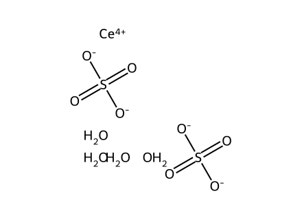 Cerium(IV) sulfate tetrahydrate, 99+% molecular structure
