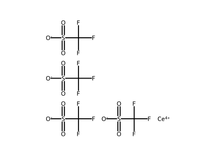 Cerium(IV) trifluoromethanesulfonate molecular structure