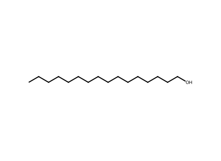Cetyl Alcohol molecular structure