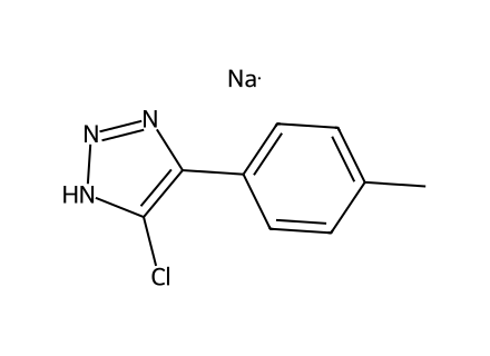Chloro Tolyl Triazole Sodium Salt molecular structure