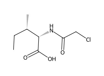 chloroacetyl-dl-isoleucine molecular structure